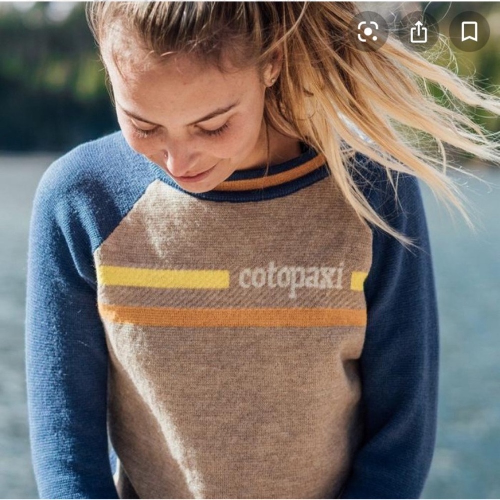 Cotopaxi Libre Sweater GUC Size- Shrunk in dryer. Fits like XS-S